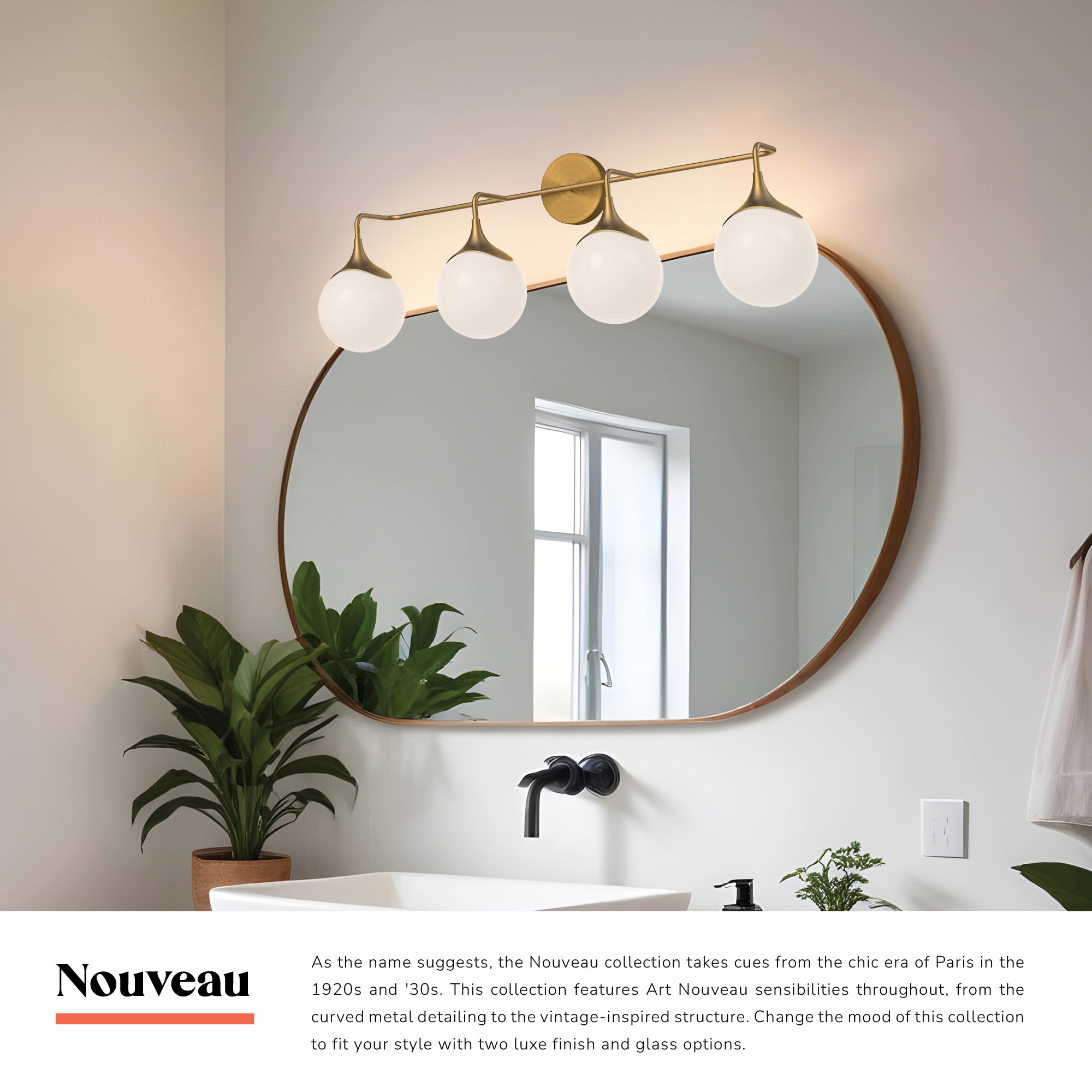 Nouveau 35-in Vanity Light – Kuzco Lighting