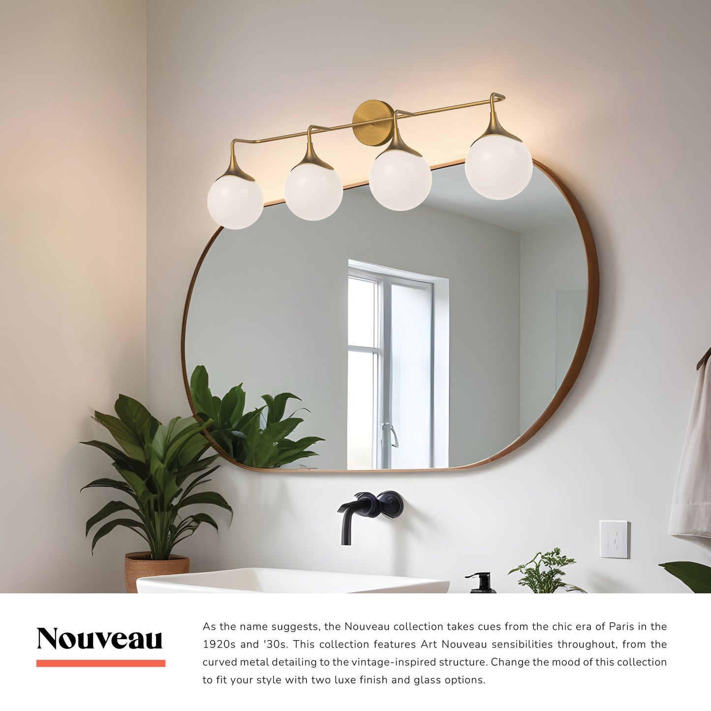 Nouveau 35-in Vanity Light
