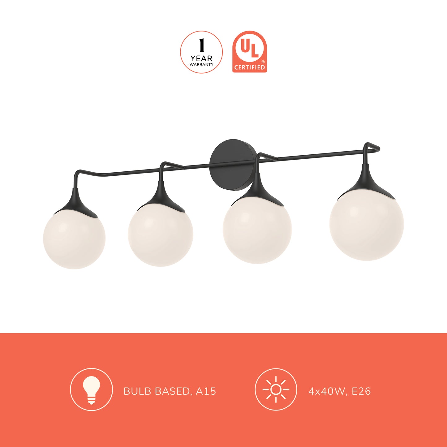 Nouveau 35-in Vanity Light