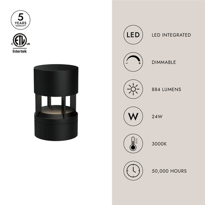 Novato 10-in Exterior Bollard