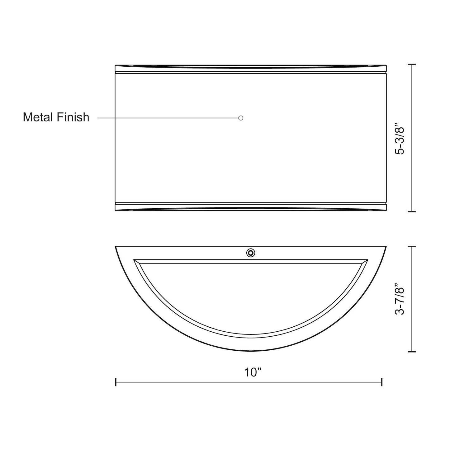 Olympus 10-in Exterior Wall Sconce