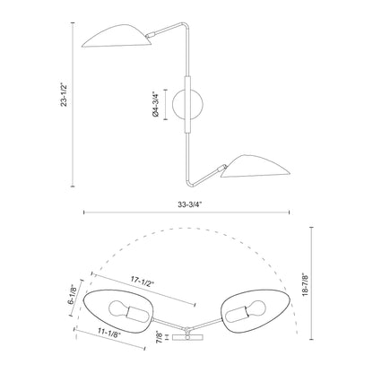 Oscar 6-in Wall/Vanity Light