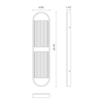 Palais 24-in Wall/Vanity Light