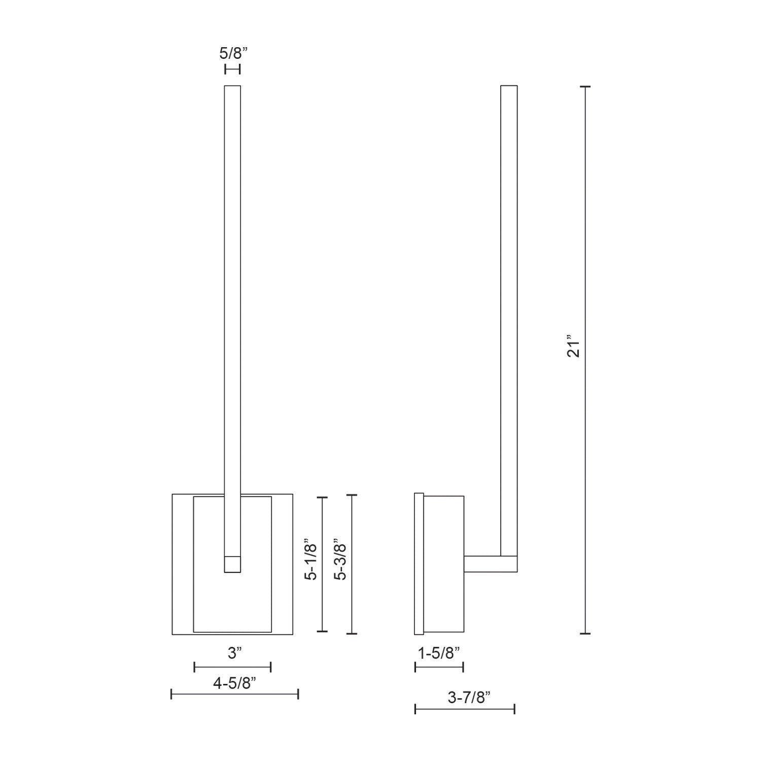 Bathroom Vanity Light - shops Pandora 50 Inch LED Wall Sconce by Kuzco Lighting