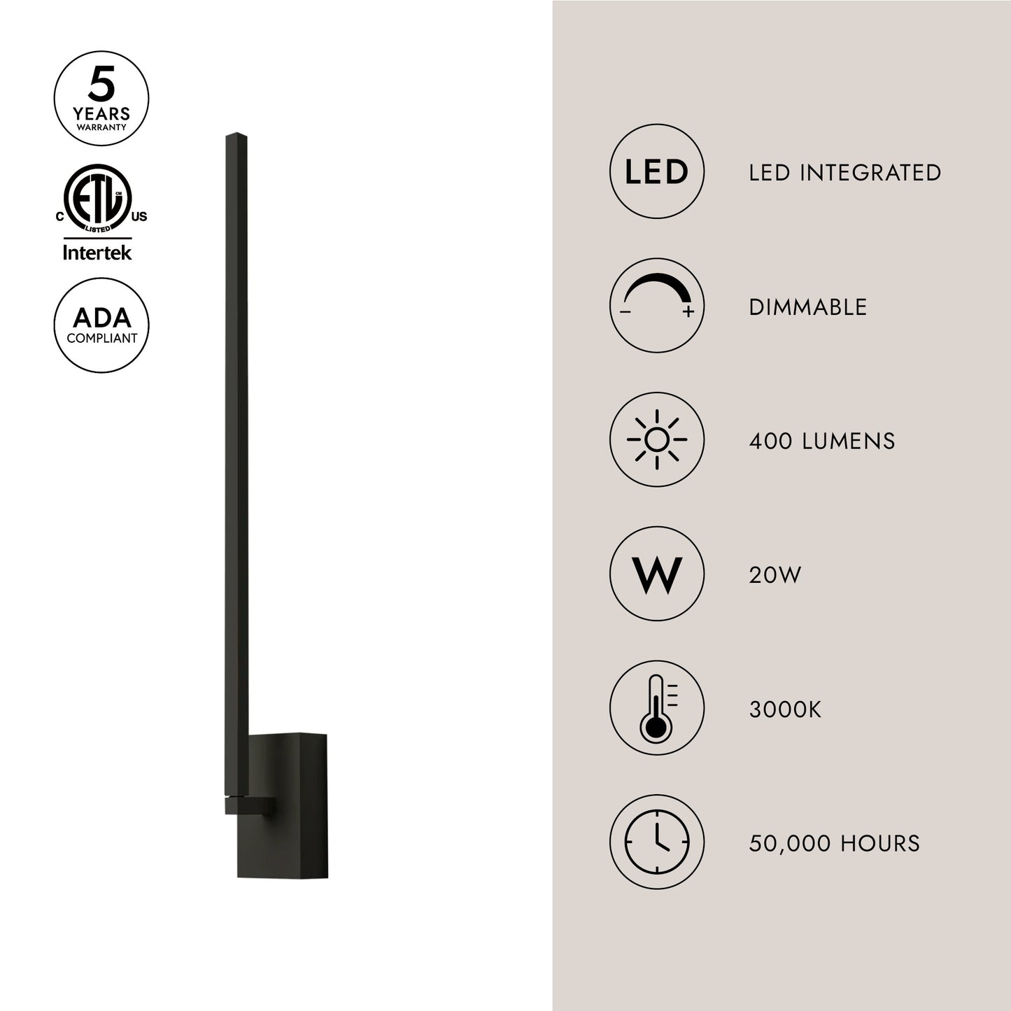 Pandora 25-in Wall Sconce