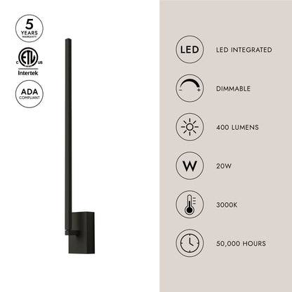 Pandora 25-in Wall Sconce