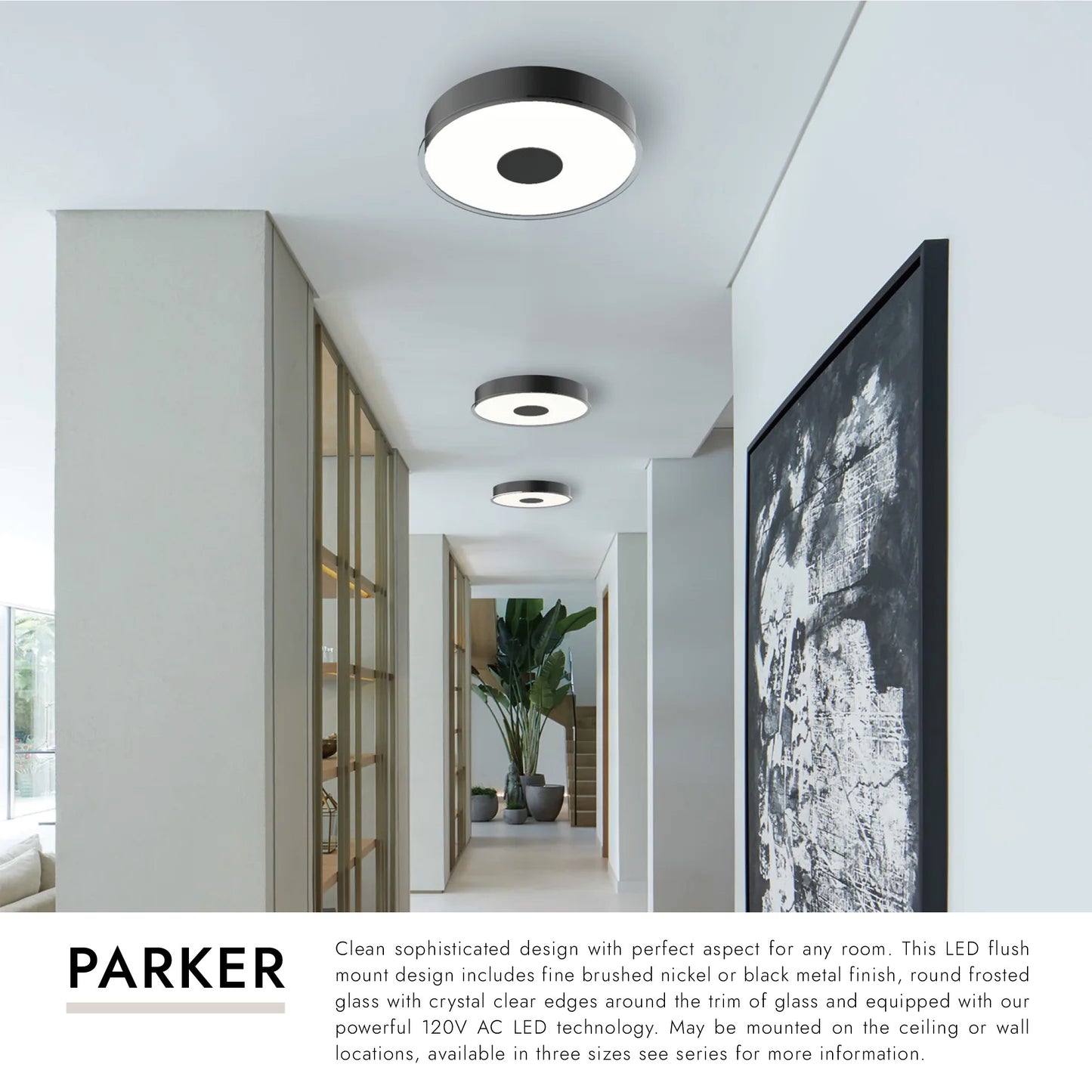 Parker 16-in Flush Mount