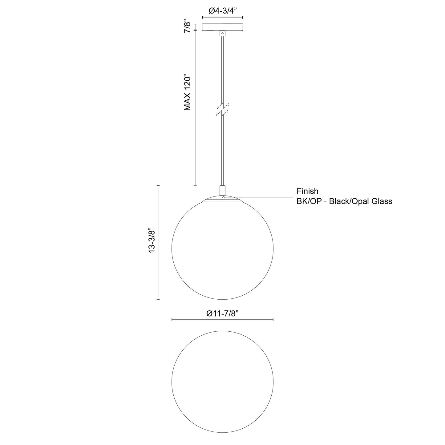 Marco 12-in Pendant