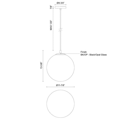 Marco 12-in Pendant