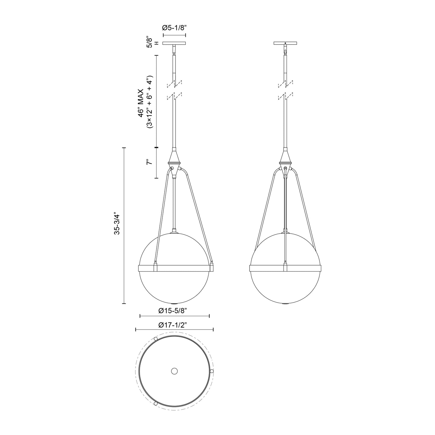 Harmony 18-in Pendant