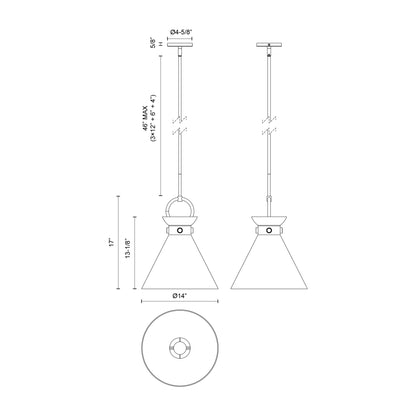 Emerson 14-in Pendant