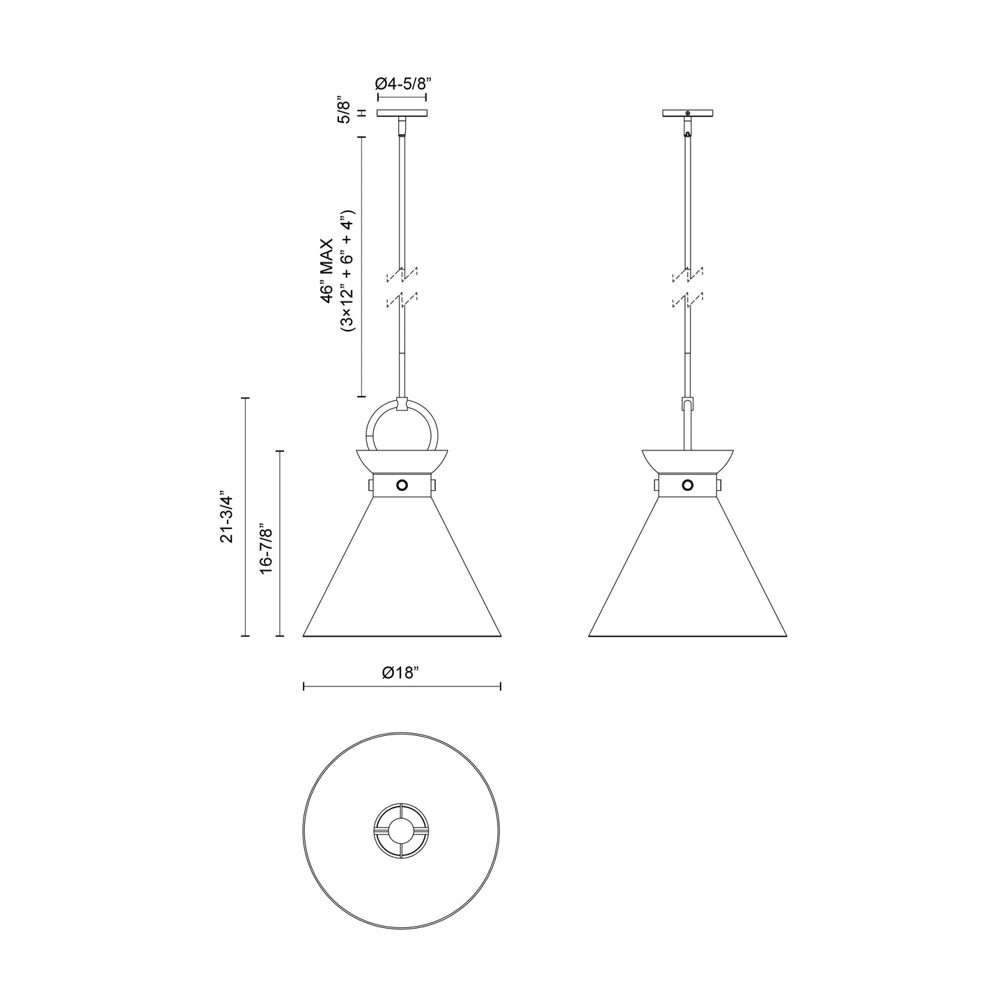 Emerson 18-in Pendant