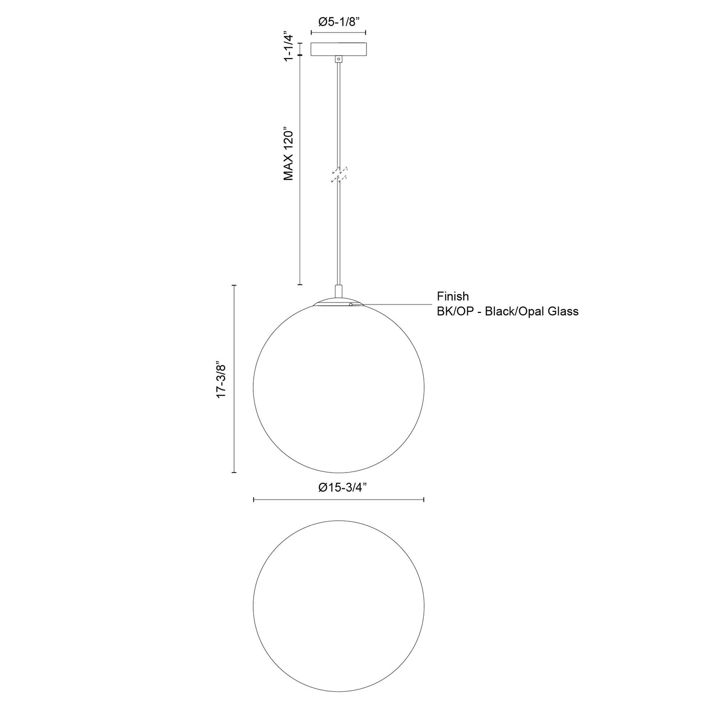 Marco 16-in (CCT) Pendant