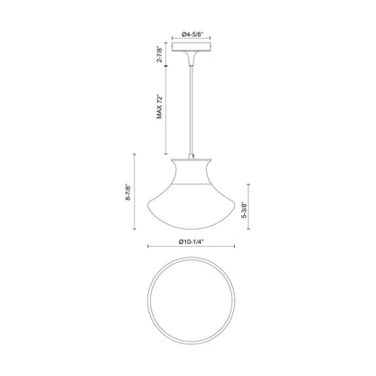 Marcel 11-in Pendant