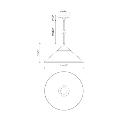 Mauer 15-in Pendant