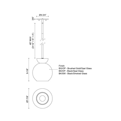 Arcadia 8-in Pendant