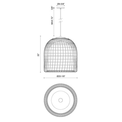 Bondi 20-in Pendant