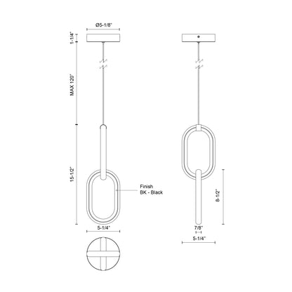 Airen 15-in Pendant