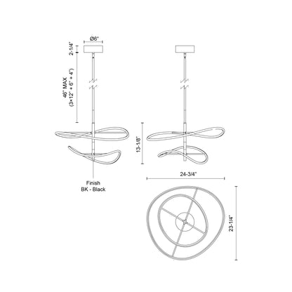 Collide 24-in Pendant