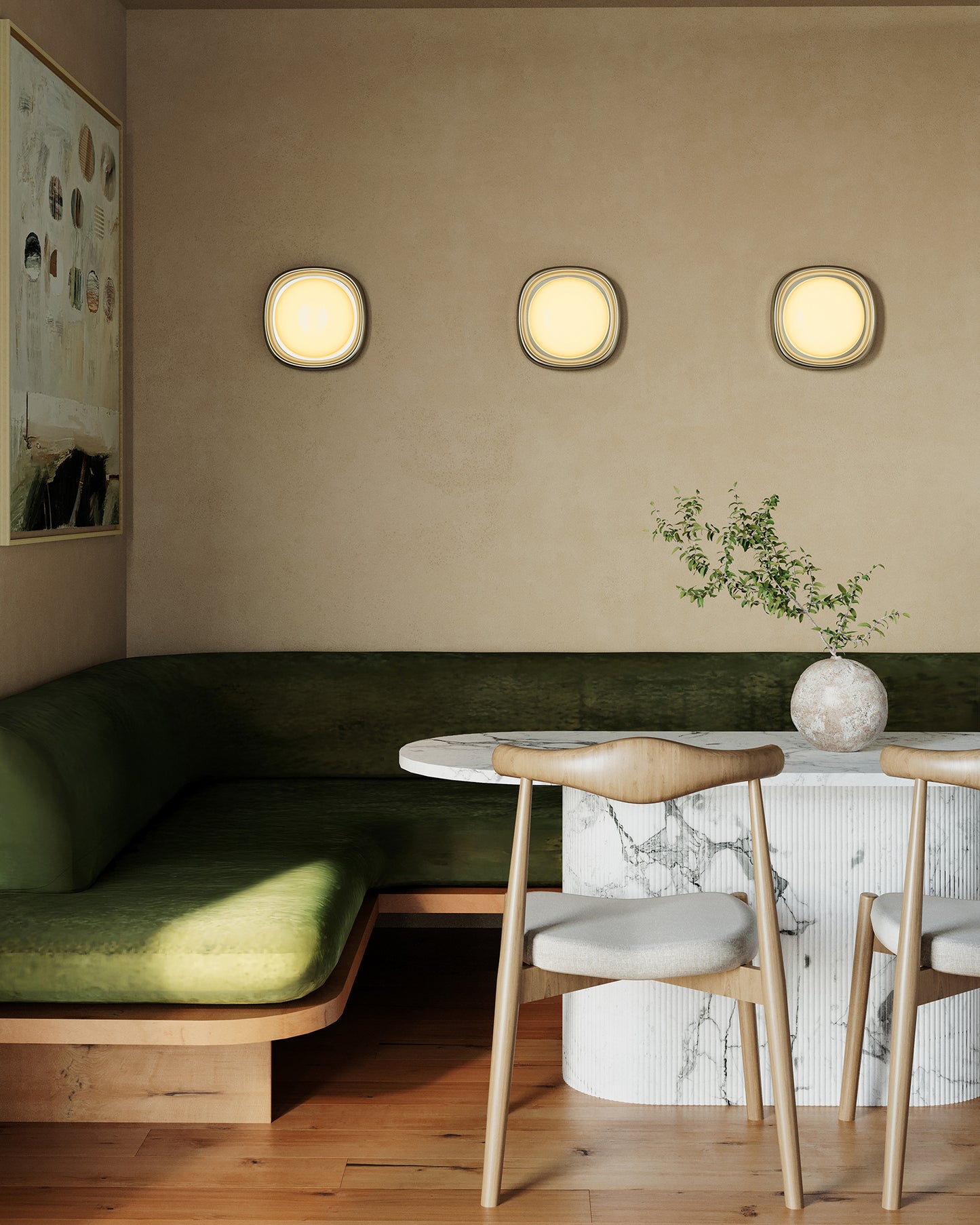 Pebble 8-in Flush Mount