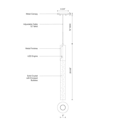 Pendula 21-in Pendant