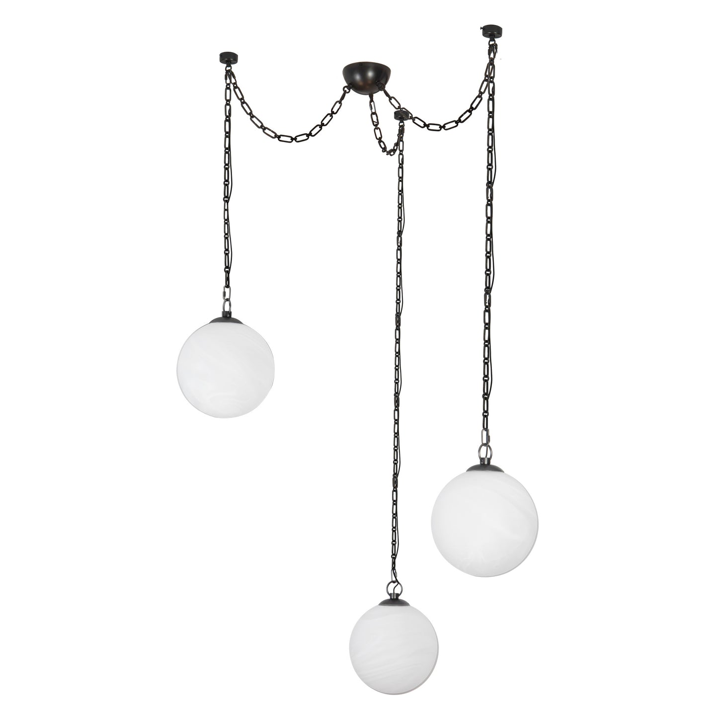 Petra 12-in 3-Head Chandelier