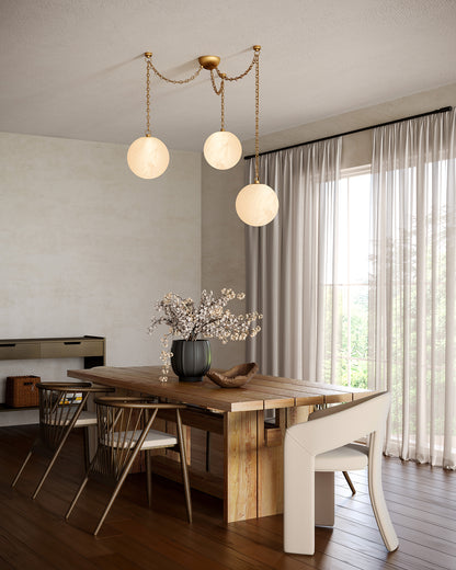 Petra 12-in 3-Head Chandelier