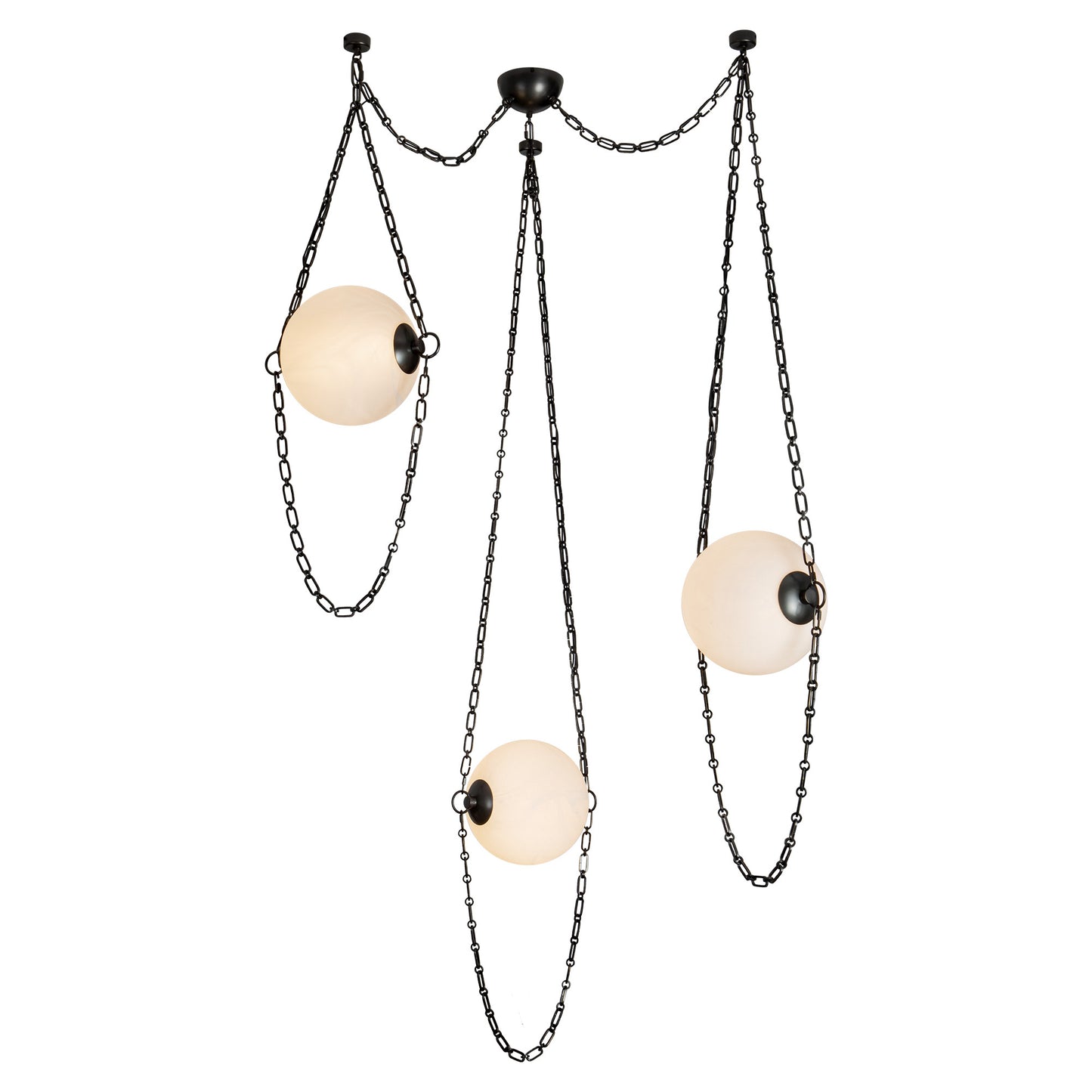 Petra 10-in 3-Head Chandelier