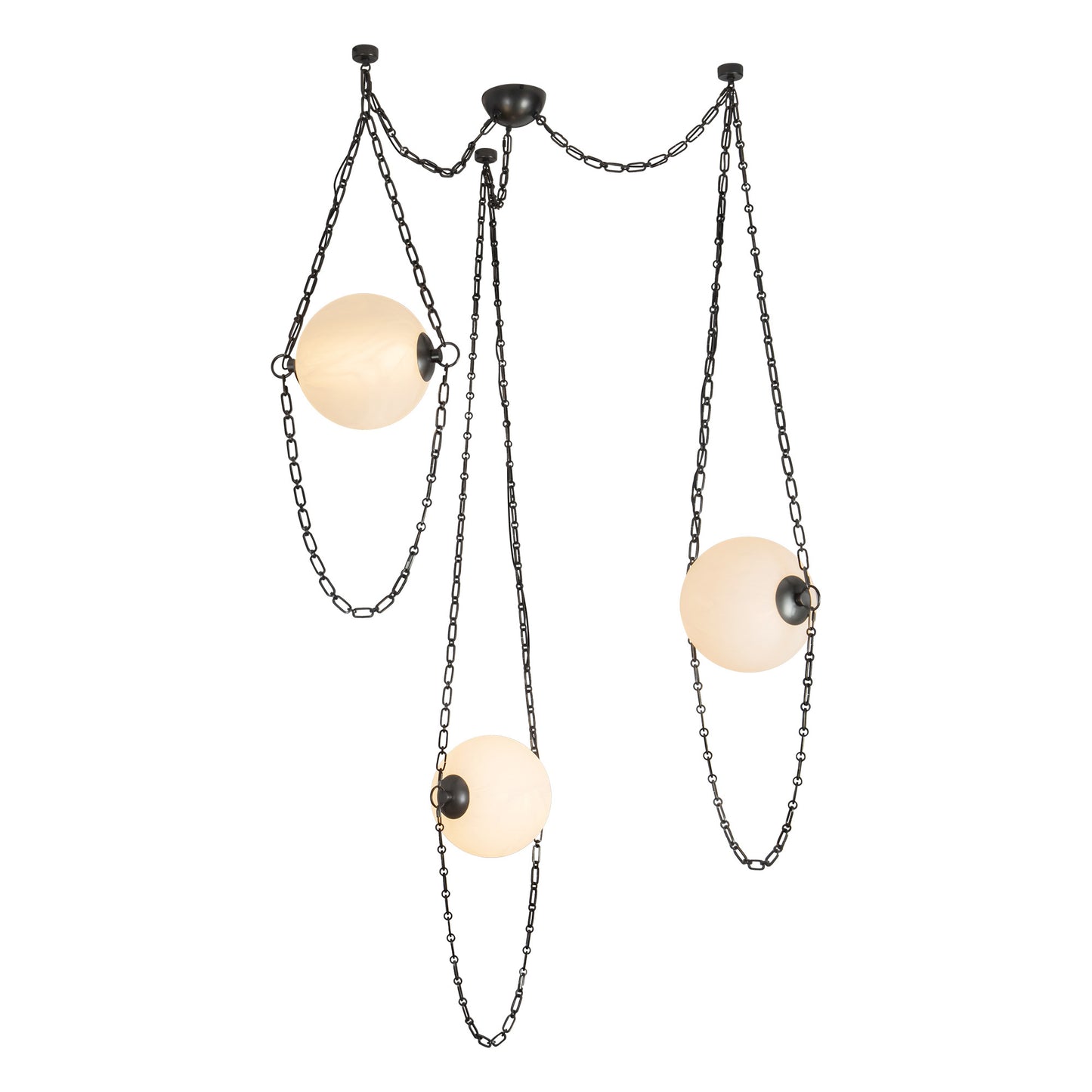 Petra 10-in 3-Head Chandelier