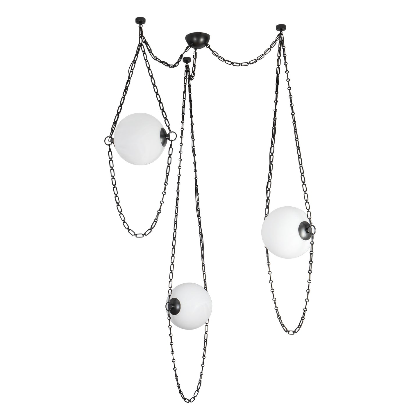 Petra 10-in 3-Head Chandelier