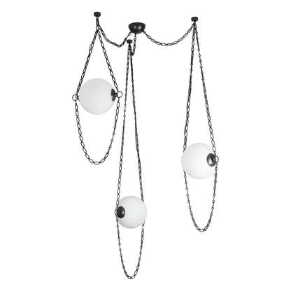 Petra 10-in 3-Head Chandelier