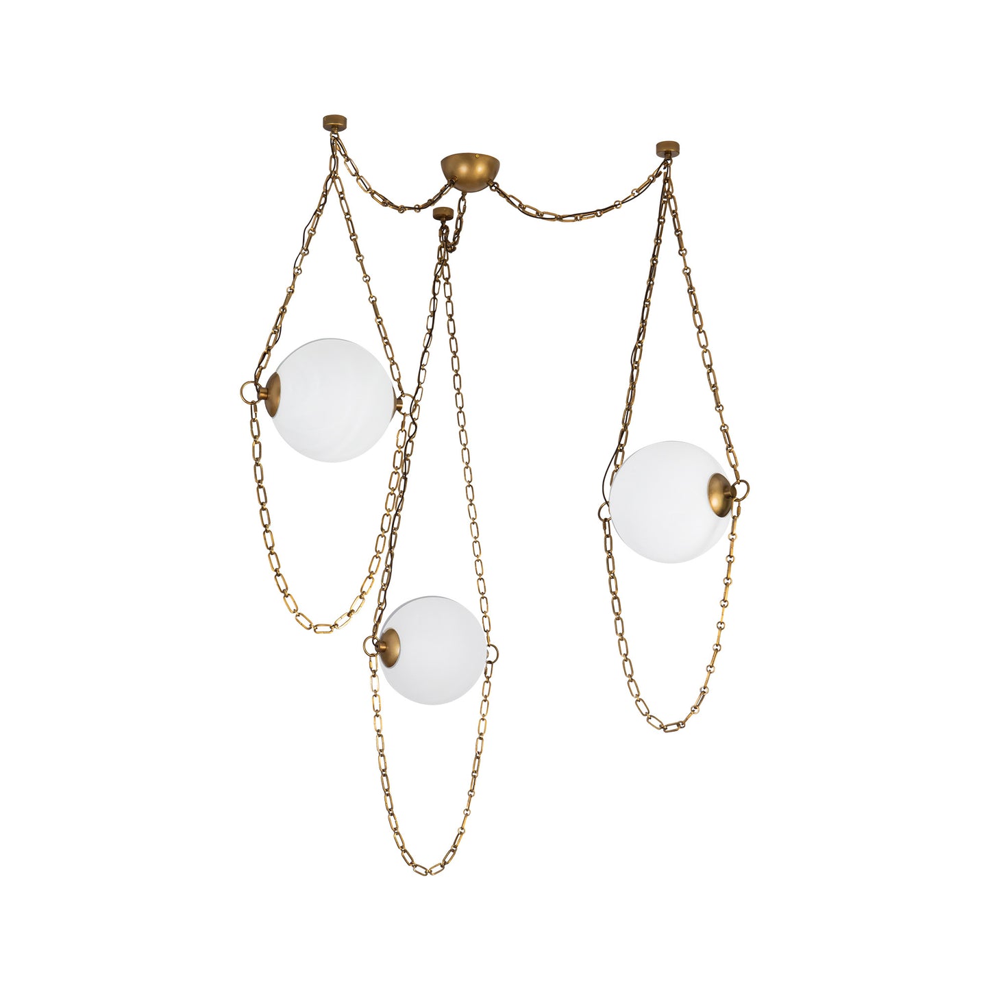 Petra 10-in 3-Head Chandelier