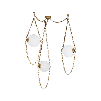 Petra 10-in 3-Head Chandelier