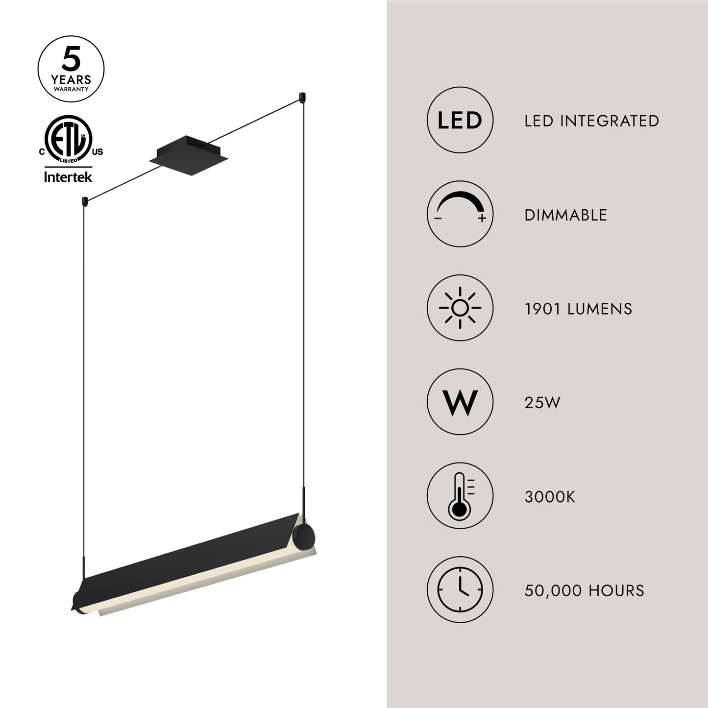 Phoenix 36-in Linear Pendant
