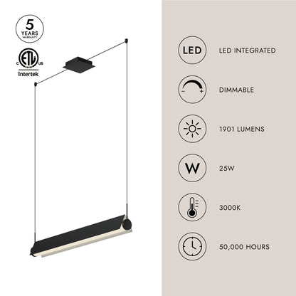 Phoenix 36-in Linear Pendant