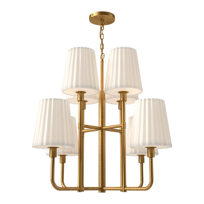 Plisse 30-in Chandelier