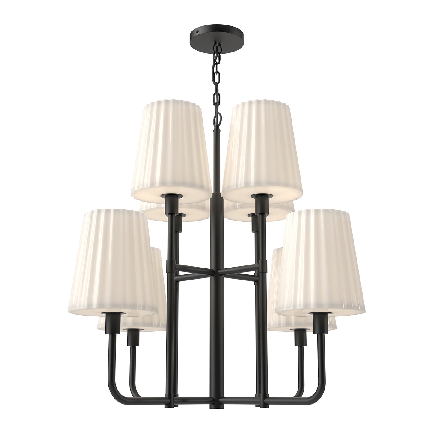 Plisse 30-in Chandelier