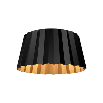 Plisse 14-in Flush Mount