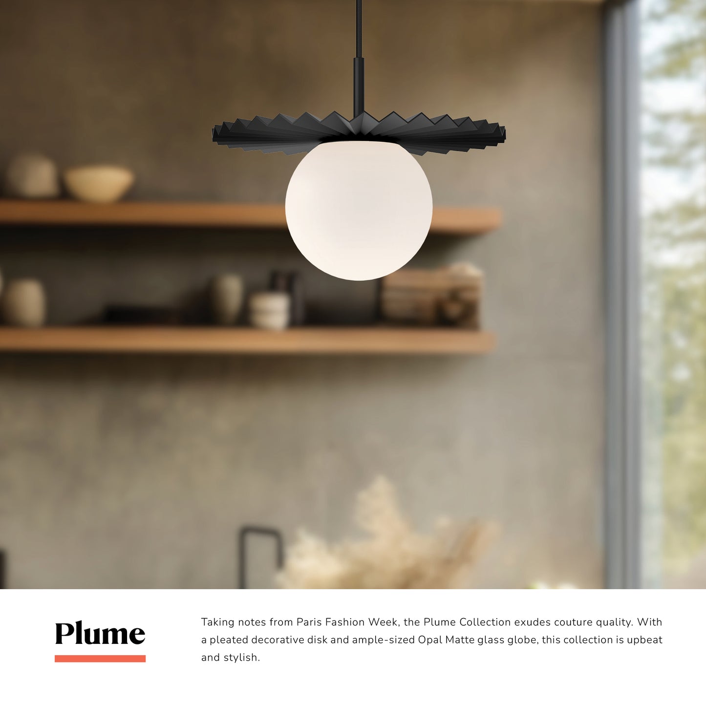 Plume 12-in Pendant