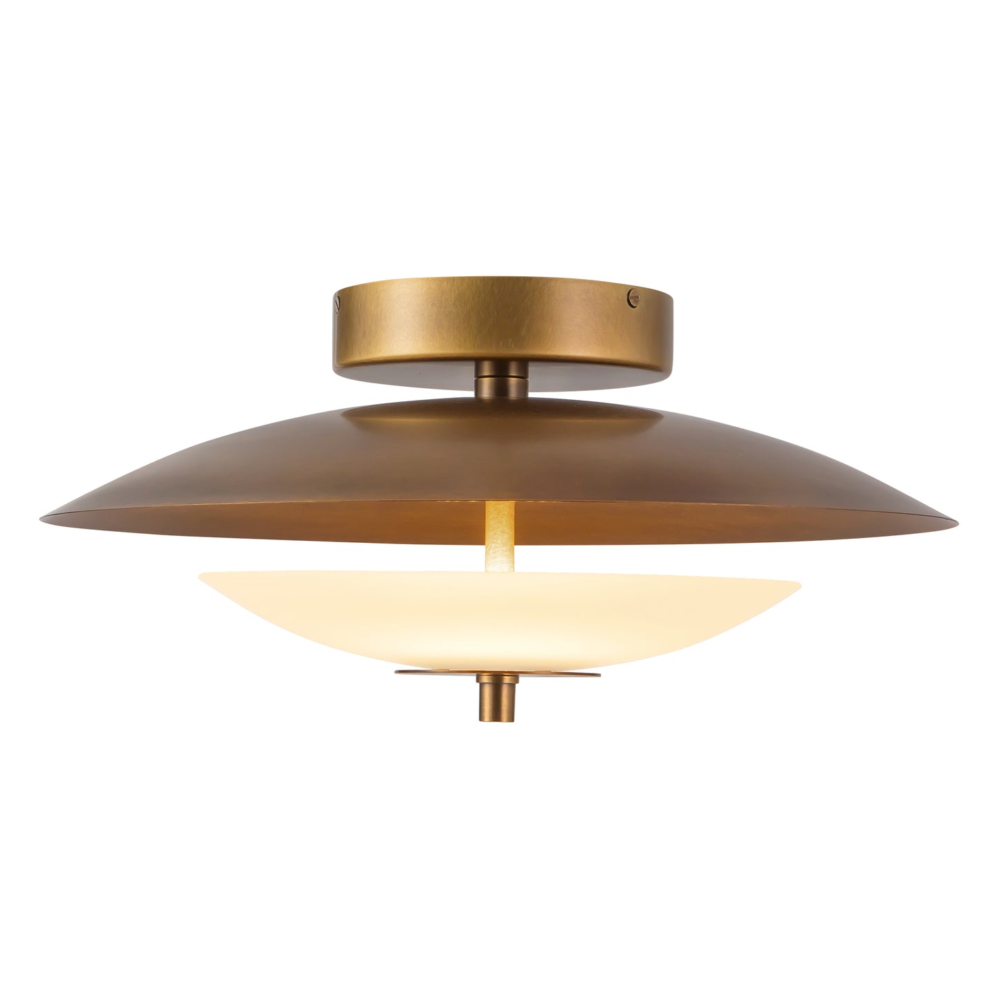 Prescott 15-in Semi-Flush Mount