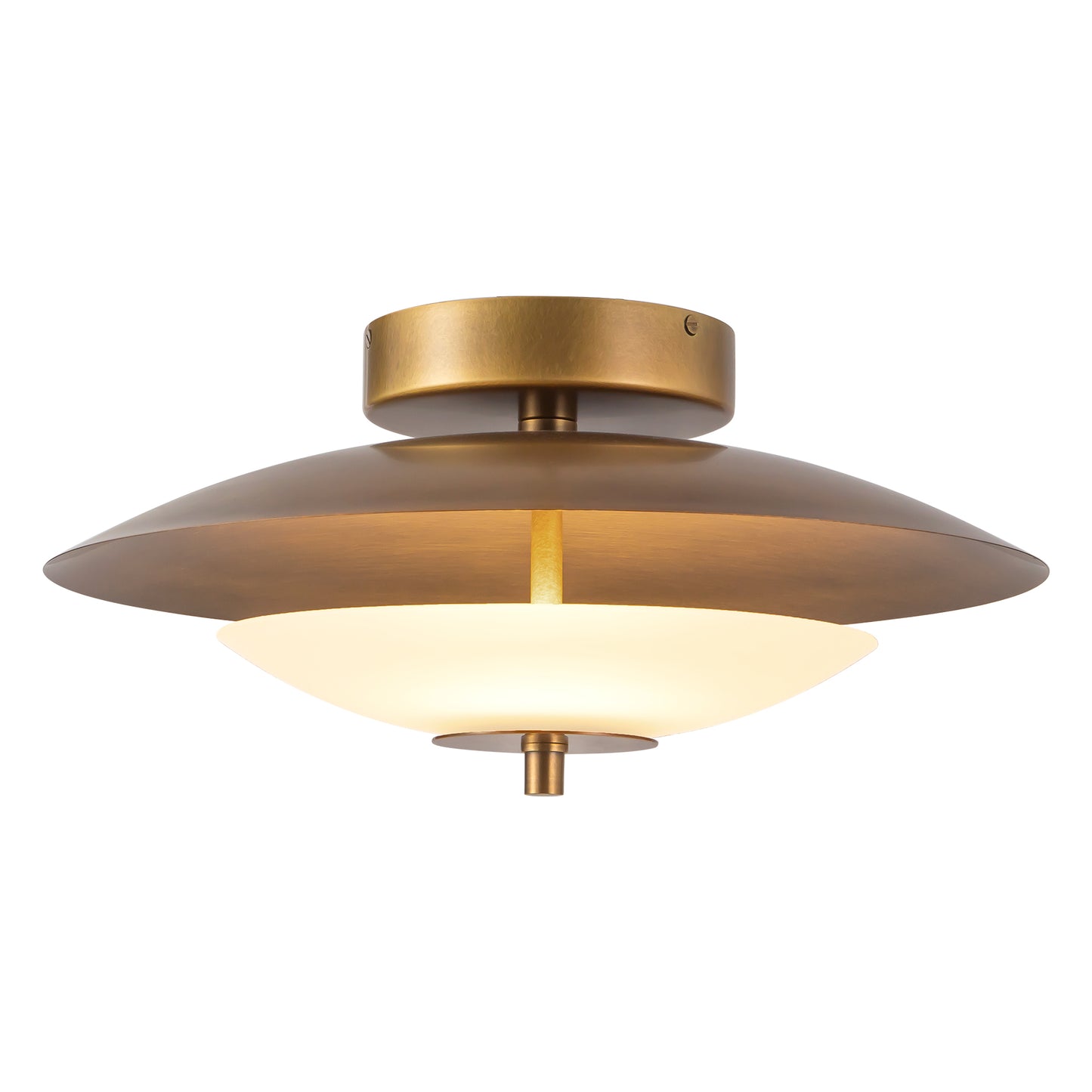 Prescott 15-in Semi-Flush Mount