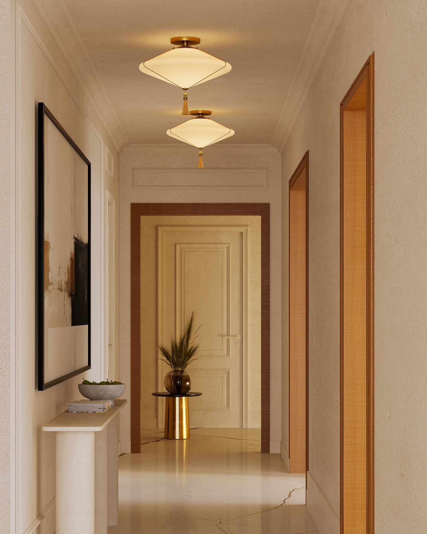 Reeve 15-in Semi-Flush Mount