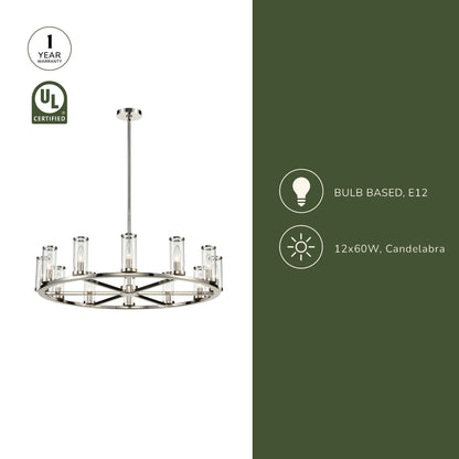 Revolve 33-in Chandelier