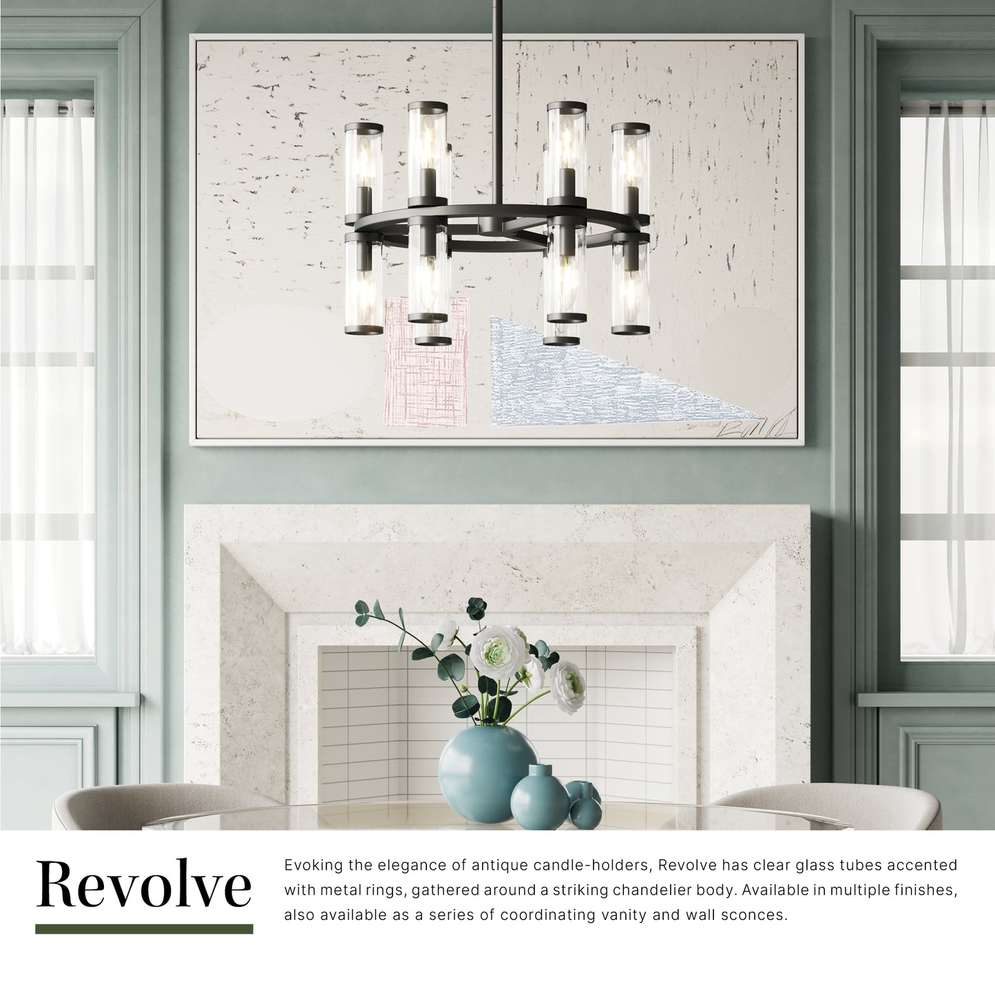 Revolve 19-in Chandelier
