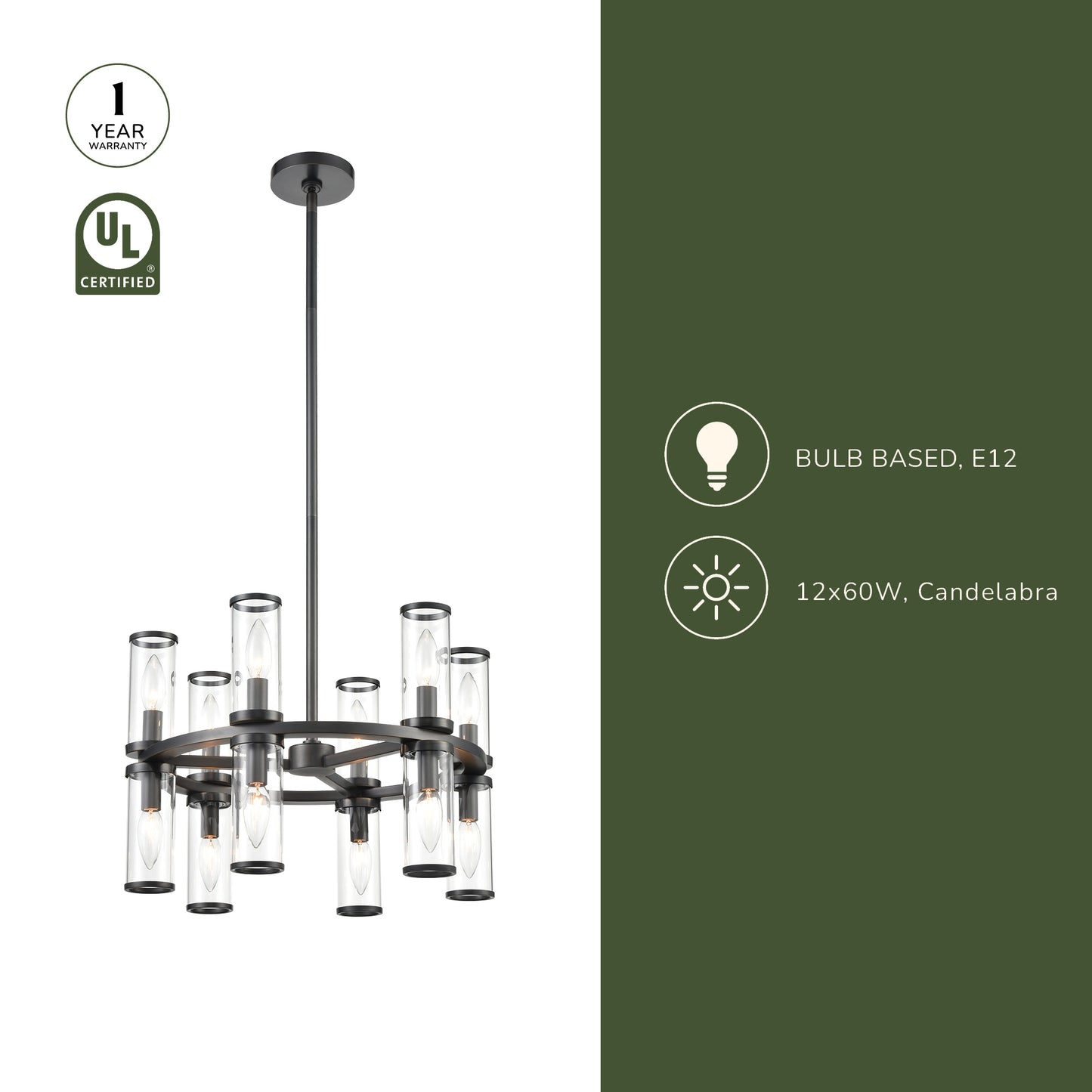Revolve 19-in Chandelier