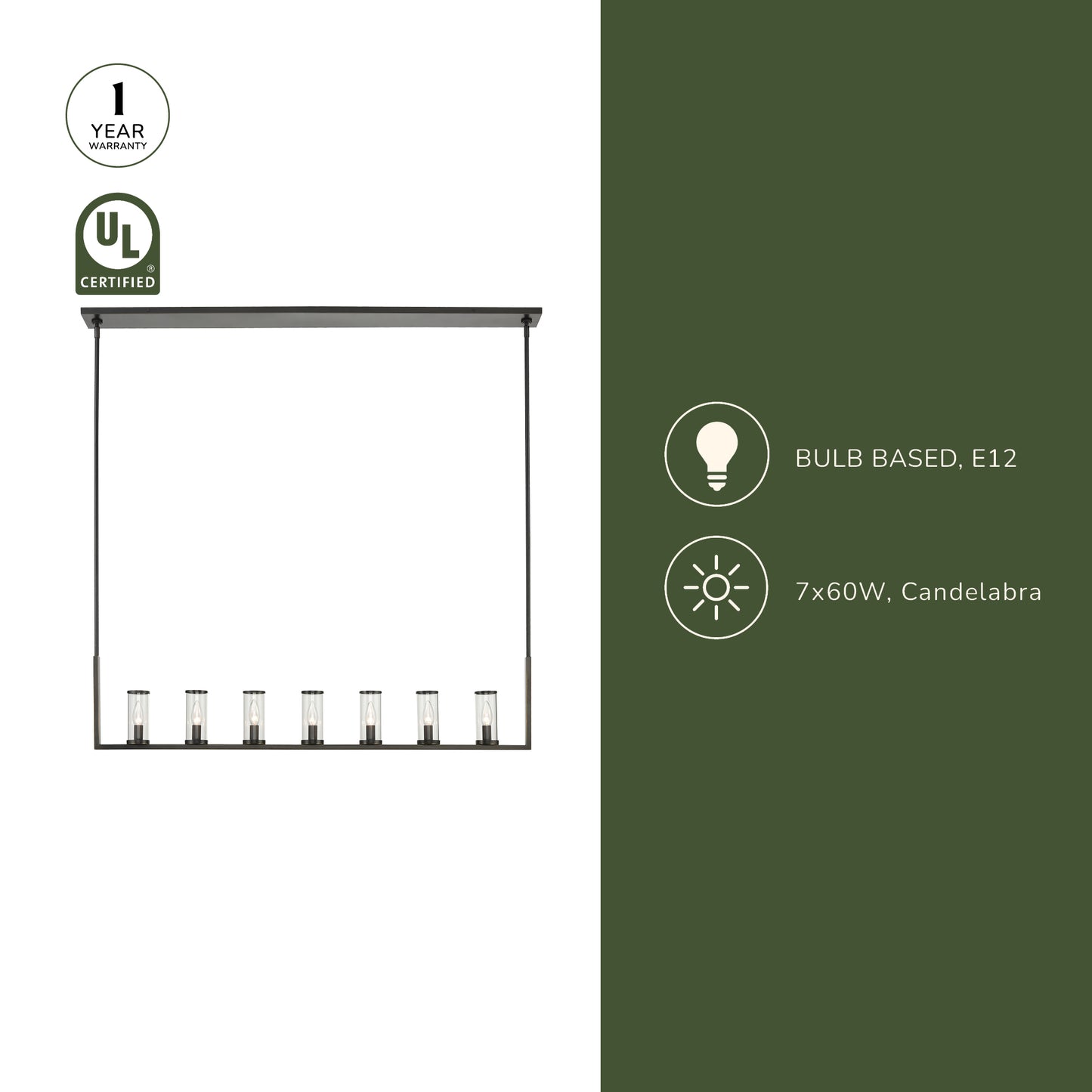 Revolve 47-in Linear Pendant