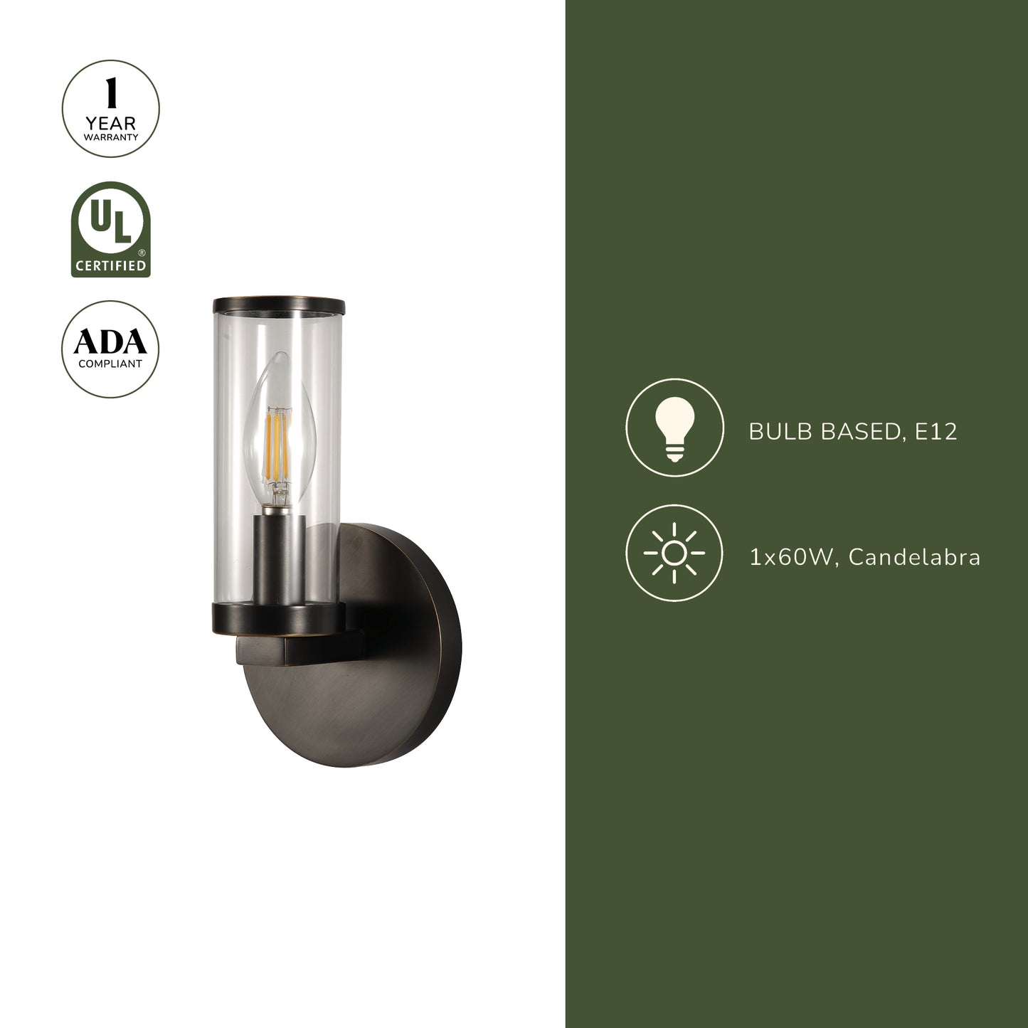 Revolve 8-in Wall/Vanity Light