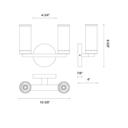 Revolve 10-in Wall/Vanity Light