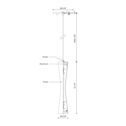 Robson 12-in Pendant