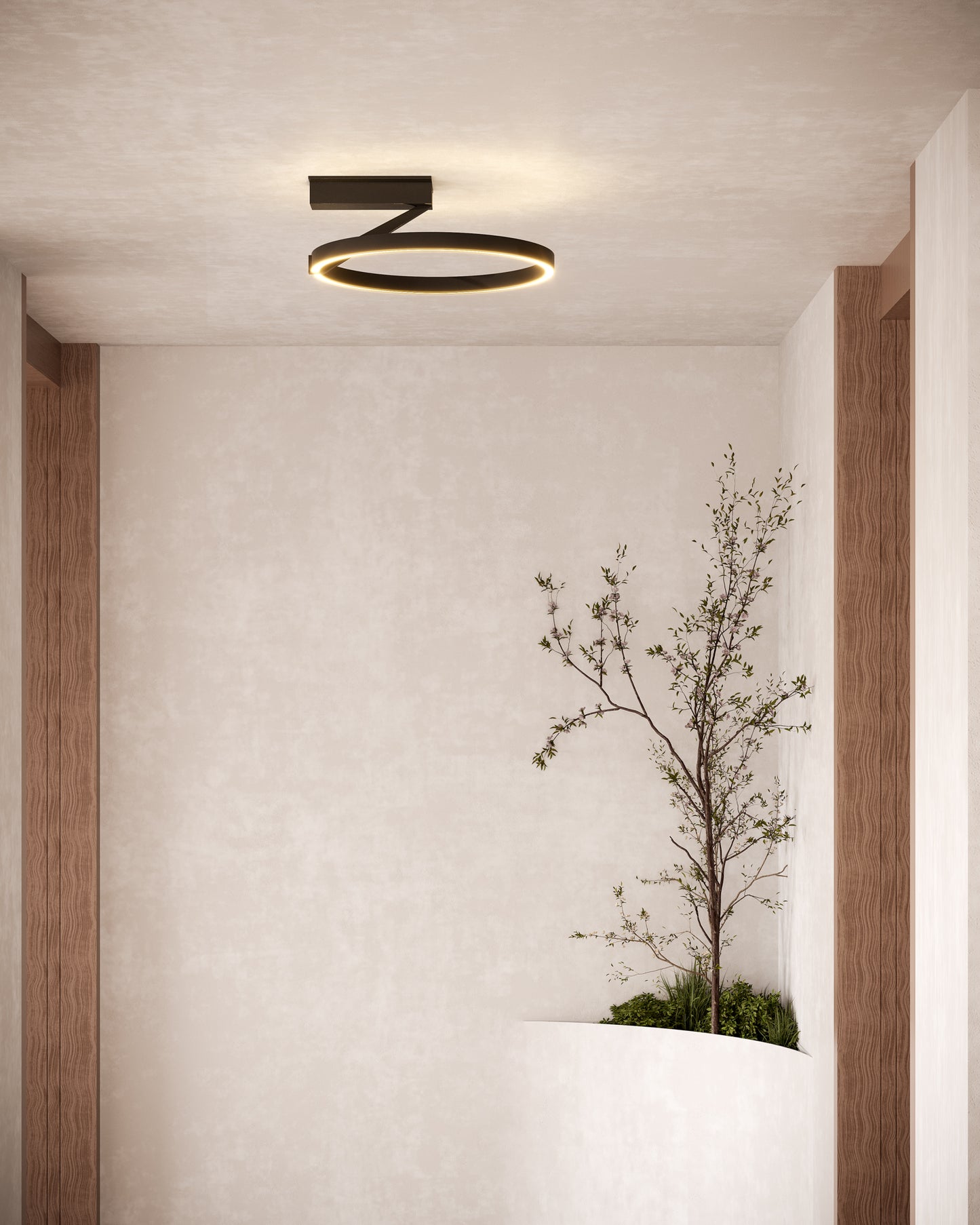 Roda 16-in Semi-Flush Mount